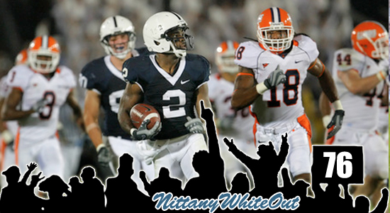 Derrick Williams returns a kickoff for a 94 yard touchdown leaving Illini defenders behind him