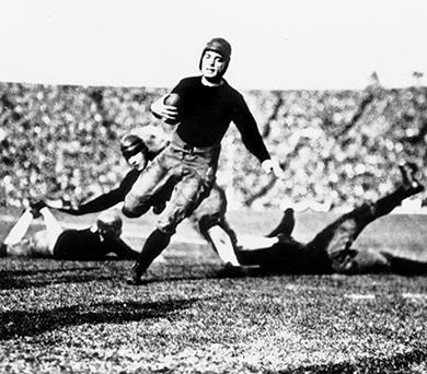 Notre Dame's last Rose Bowl appearance in 1925.